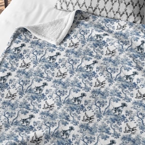 Kocyk dla psa myśliwskiego krótkowłosego niemieckiego, prezent dla dziecka, GSP, tata, mama, Sherpa Toile, koc dla miłośnika psów, prezent na baby shower dla noworodka i dziecka, Boże Narodzenie