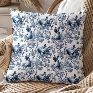 French Bulldog Pillow Cover Gift from Dog for Mom Decorative Accent Throw Pillow Frenchie Lover Home Decor or New Puppy Owner Housewarming
