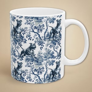 American Staffordshire Terrier Mug Toile Amstaff Dog Coffee Cup Gift for Staffie Mom or Dad Staffordshire Dog Lover Mug New Dog Gift