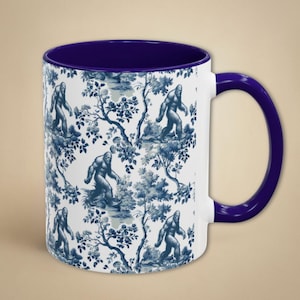 Bigfoot Mug Sasquatch Coffee Cup Funny Camping Gift Bigfoot Decor Forestcore Toile Cryptid Mug Nature Lover Drinkware Groomsman Gift
