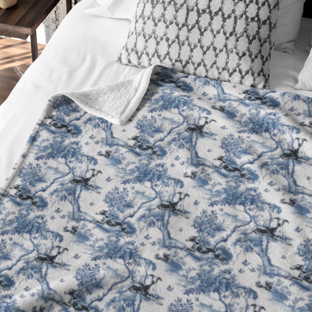 Greyhound Throw Greyhound Blanket New Dog Baby Gift Greyhound Mom Toile Throw Dad ...