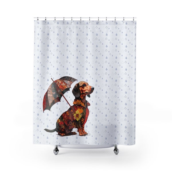 Dog Shower Curtains for Bathroom Etsy