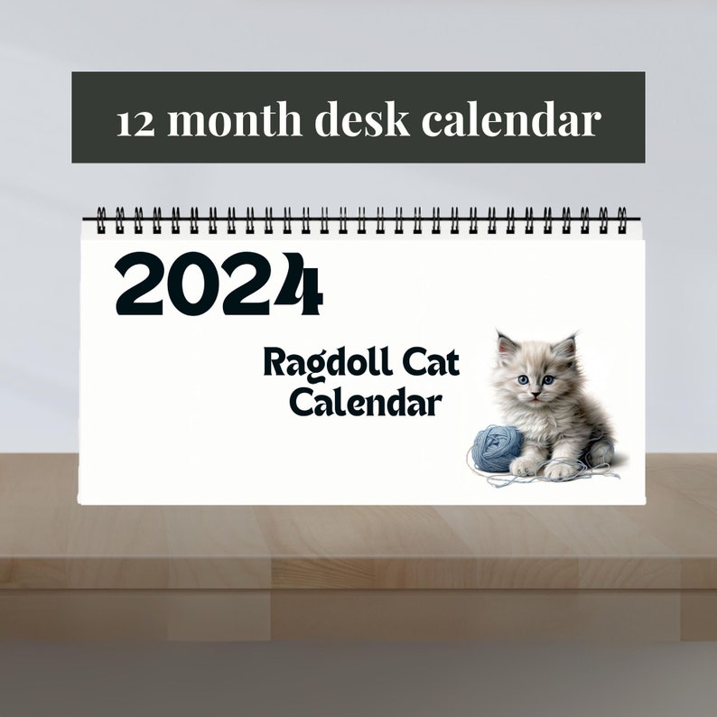2025 Ragdoll Cat Desk Calendar Ragdoll Cat Gift 20242025 Etsy Australia