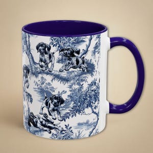 Tysk korthårig pekare mugg present GSP mamma, Toile hundälskare kaffekopp, jakt pappa present, fågelhund mugg jägare pappa present