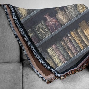 Bookshelf Blanket Etsy