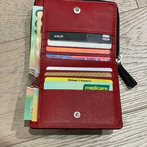 Cartera de piel auténtica con estampado de cocodrilo para mujer, con 8 ranuras para tarjetas, compartimento para billetes, monedero y cierre de cremallera, RFID de varios colores.