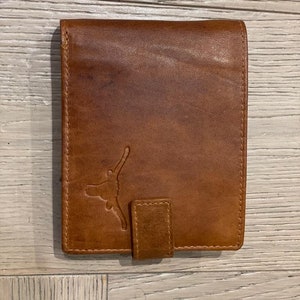 Billetera plegable para hombre, piel de vacuno, capacidad para 9-12 tarjetas, 2 documentos de identidad con fotografía, bolsillo para monedas, 2 ranuras para billetes con cremallera, cierre con broche, RFID