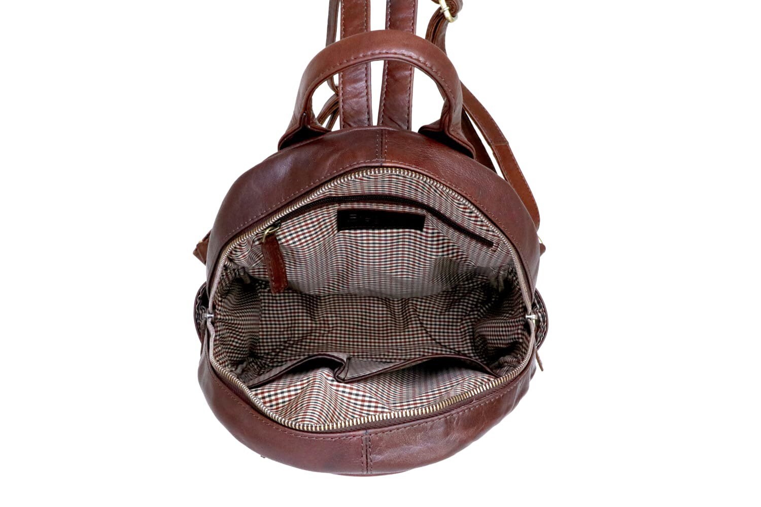 Cowhide Leather Rucksack Backpack: 12 display picture 2