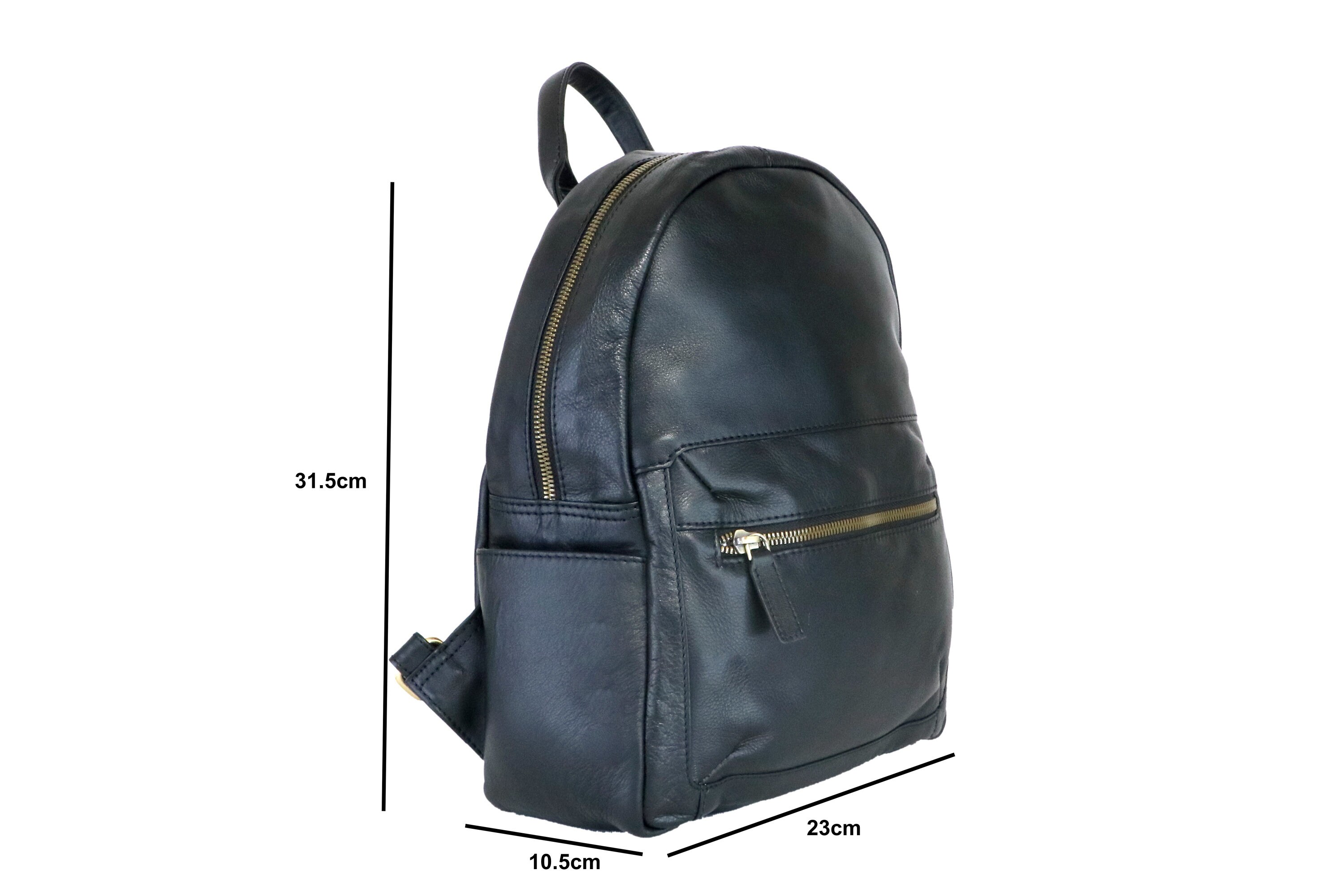 Cowhide Leather Rucksack Backpack: 12 display picture 1