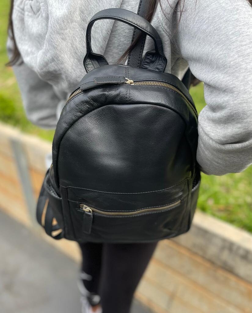 9076 Stylish Classic Backpack Fit A4 Ipad 9.7\'\' Rucksack Cowhide Back pack il_fullxfull.5580357302_8esr.jpg main image 3