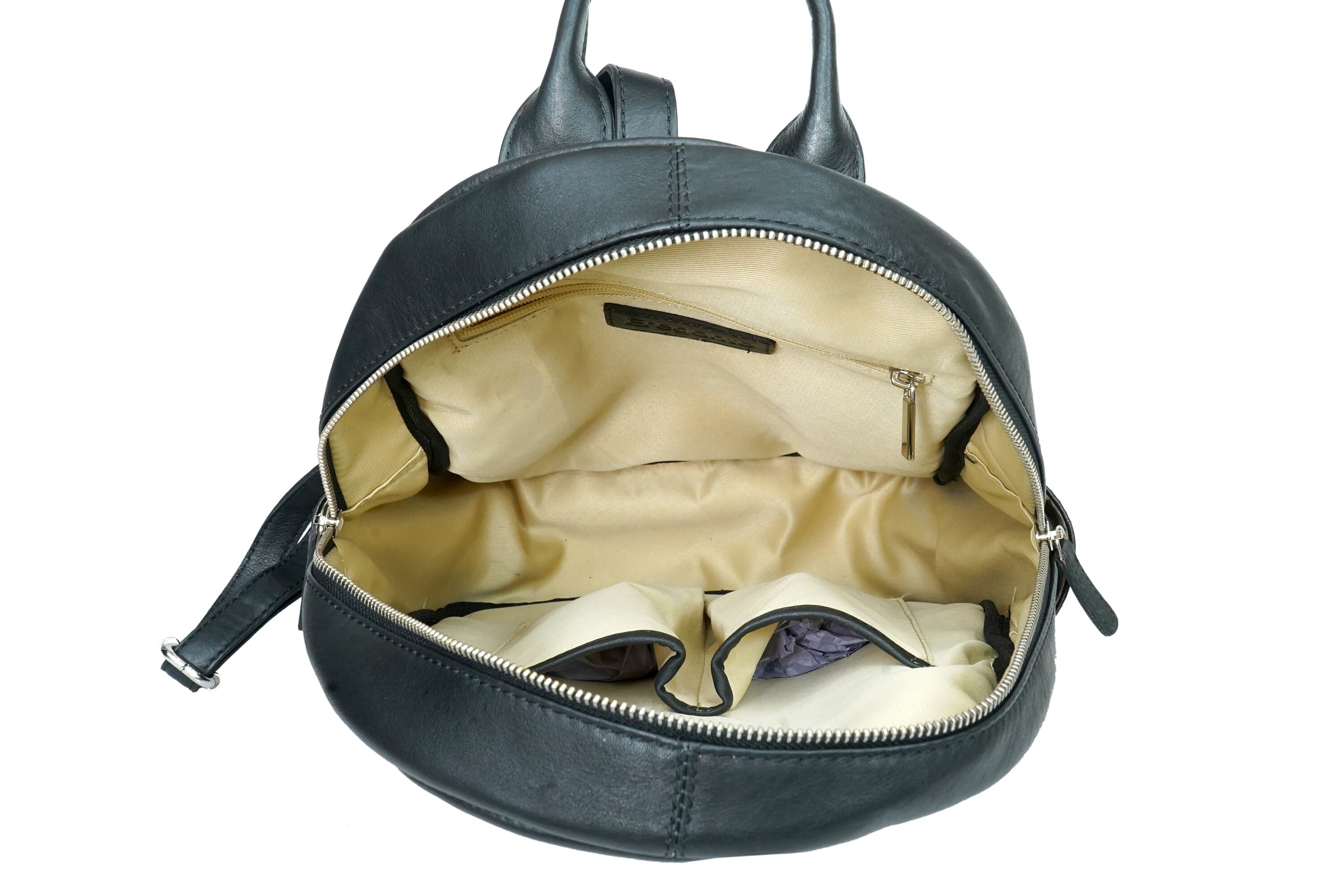 Cowhide Leather Rucksack Backpack: 12 display picture 3