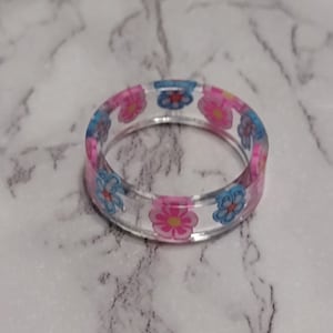 Flower Resin Rings | Resin Jewelry | Flower jewelry | Gifts for her