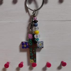 Cross Keychains | Wooden Cross | Keychains | Christian Keychains | Christian Gifts | Gifts | Religious Gifts | Crosses