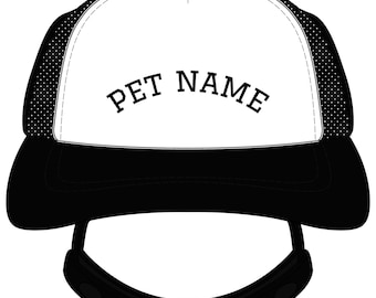 Klantgerichte truckerpet voor huisdieren | Gepersonaliseerde hondenpet, uv-bescherming