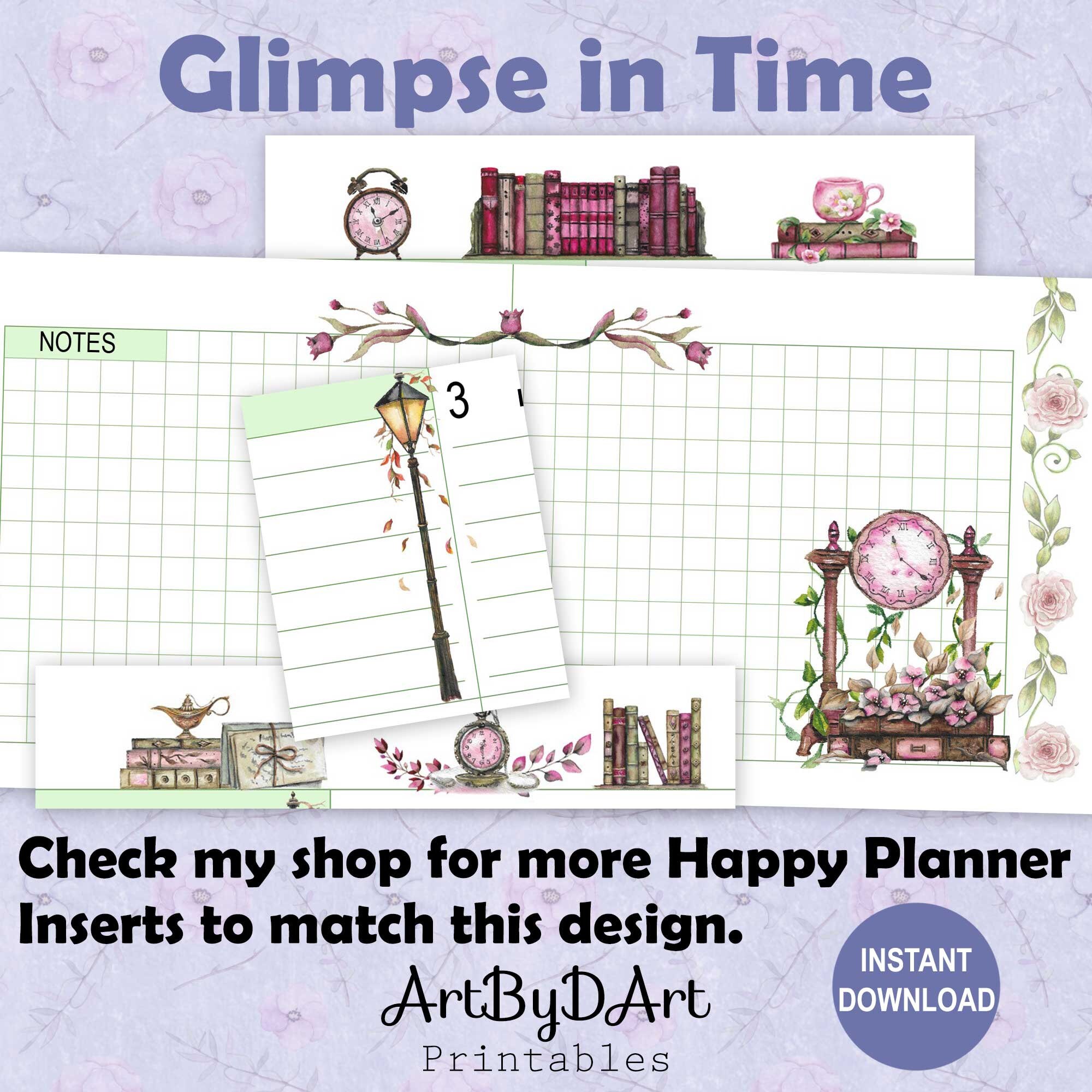 EDITABLE Happy Planner Classic Dashboard Weekly Layout, Victorian ...