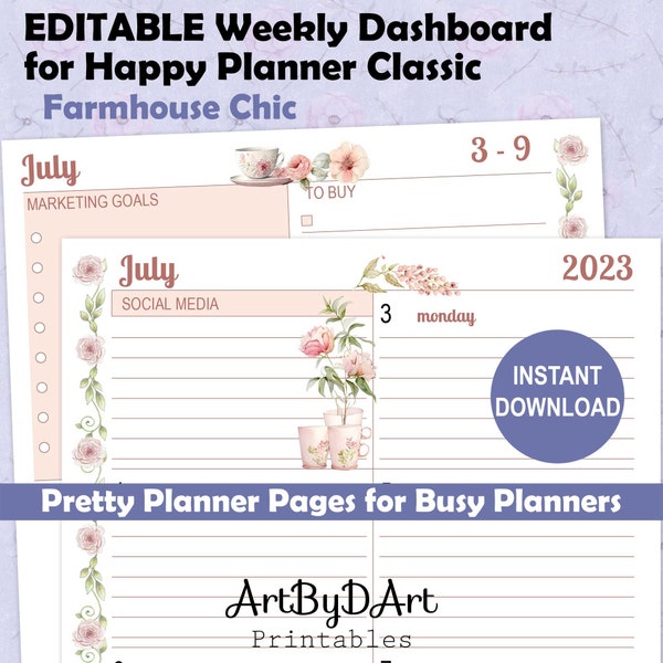 Happy Planner Refill - Etsy