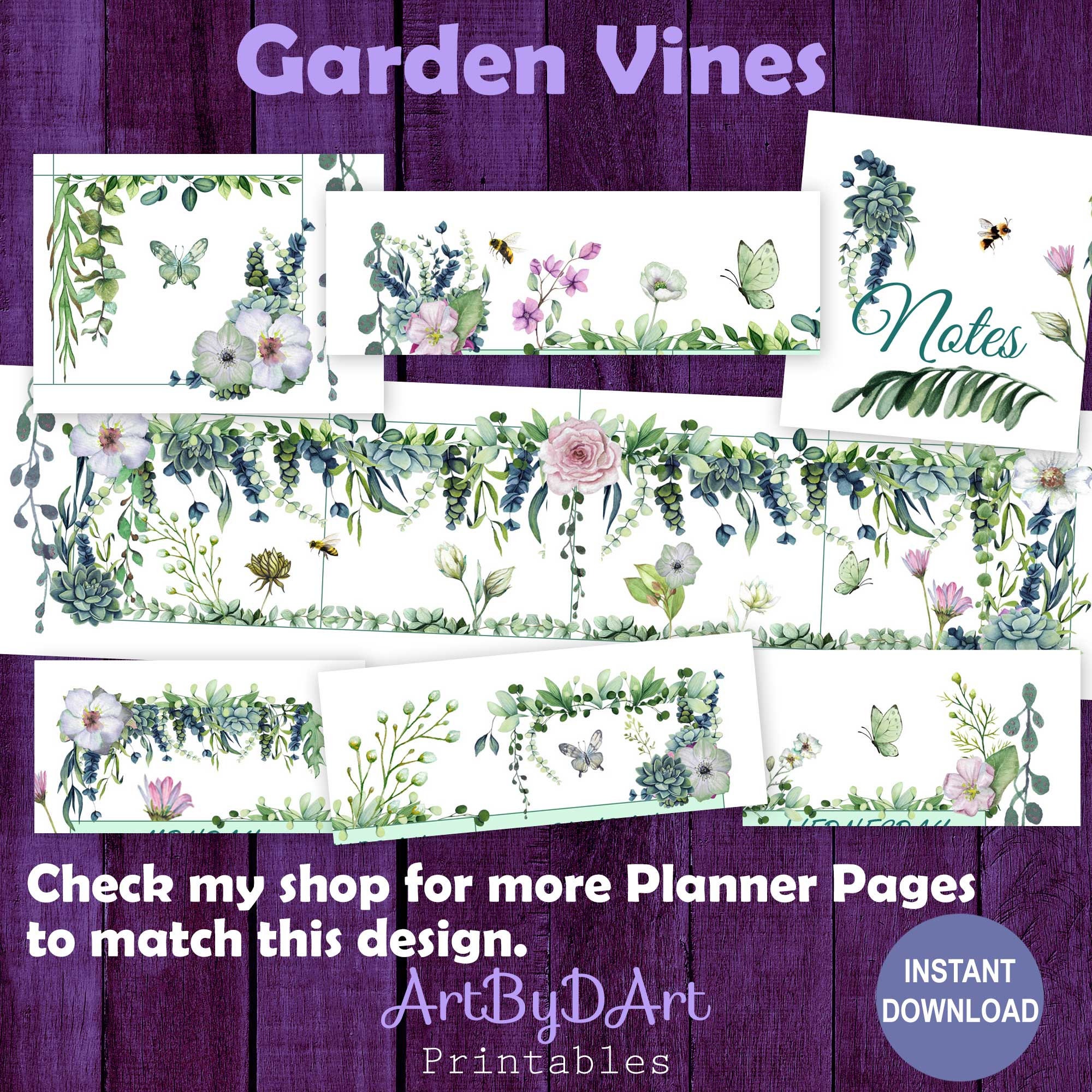 EDITABLE Floral Theme Printable Calendar Bundle of 3 Designs for A5, US ...