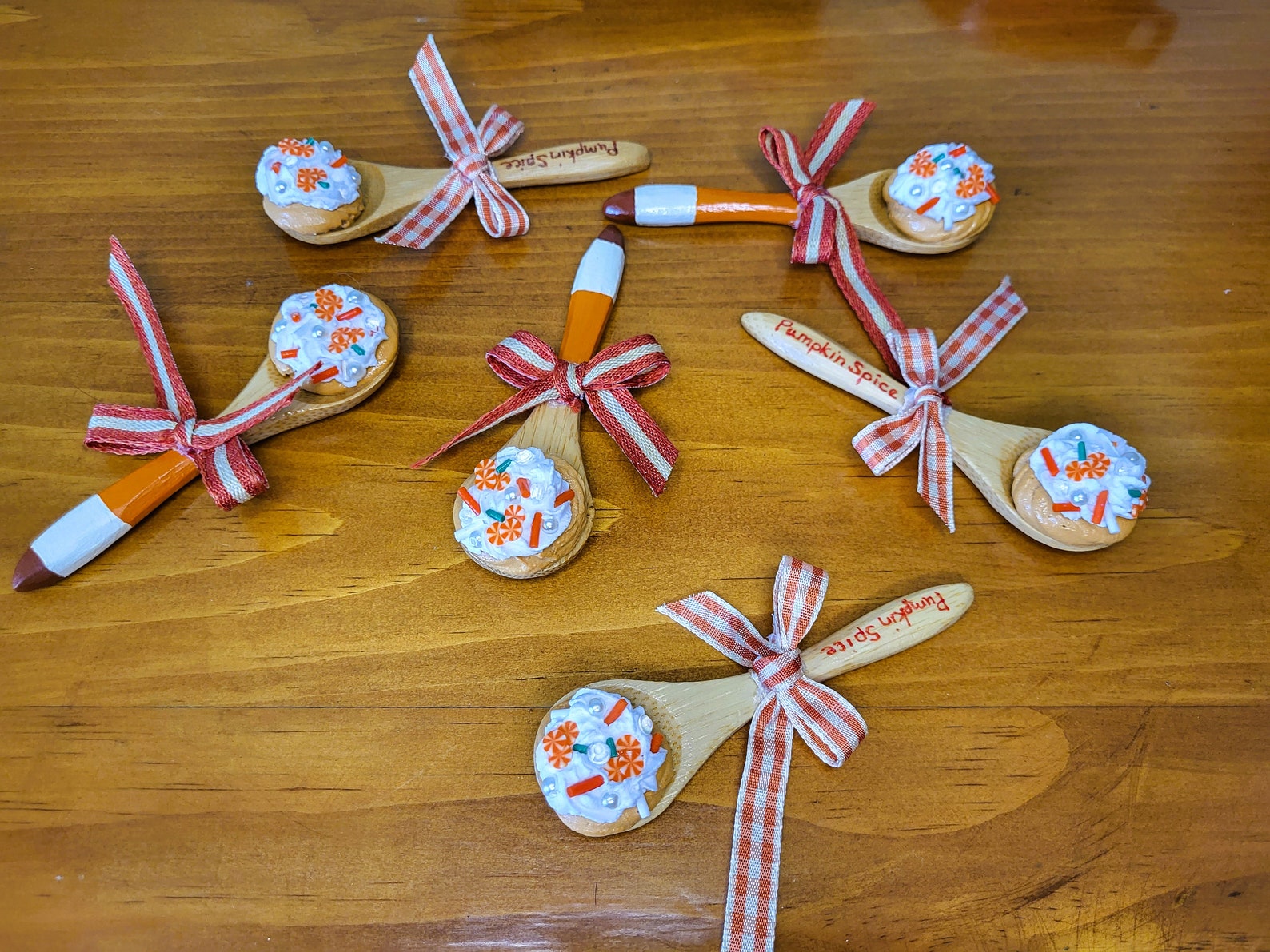 Fall Measuring Spoons Autumn/fall Wood Spoons, Mini Wood Spoons, Thanksgiving Decor., Tiere ...