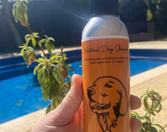 Mandarin and vanilla natural dog shampoo