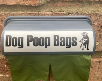 Dog poop bag wall mounted dispenser