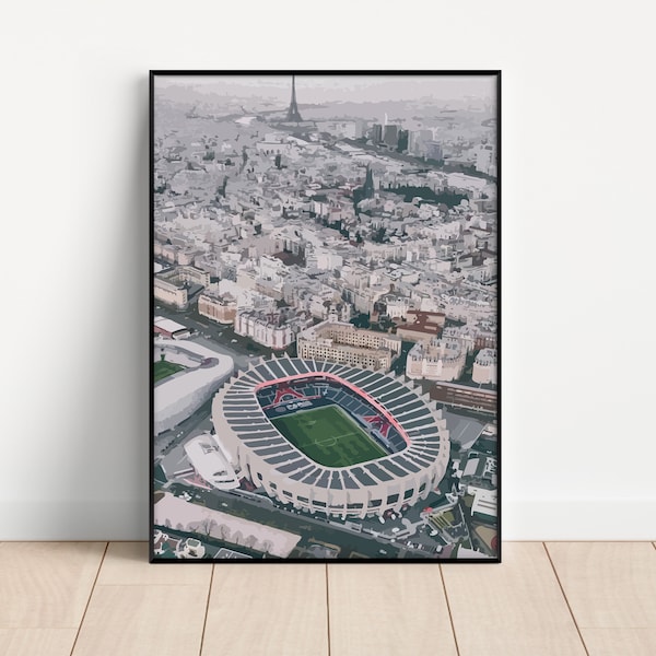 Affiche Stade Parc des Princes PARIS - Poster Paris Sport Football - PDF