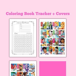 Disney Coloring Tracker – Coloring Tracker-Vorlage – Malbuch für Erwachsene – zum Ausdrucken – A4