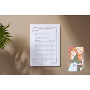 Coloring Page Tracker - Solution Tome 13 - Coloring Tracker Template - Marker Tracker - Adult Coloring Book - Printable image 2