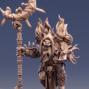 Uupa the Gnoll Miniaturowy Model, Monster Mini do gier RPG na stole Dungeons and Dragons, DnD 3D Drukowany Żywiczny Model, Prezent D&D dla Mężczyzny