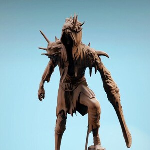 Villageois à capuchon corrompu, modèle miniature pour donjons et dragons, modèle imprimé 3D pour Pathfinder, Mordheim Mini, villageois miniature