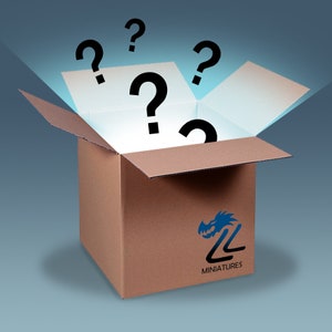 Mystery Box of 10 Miniatures, High Resolution 3d Printed Resin Mini Models for Dungeons and Dragons & Pathfinder, Tabletop Minis Mystery Set