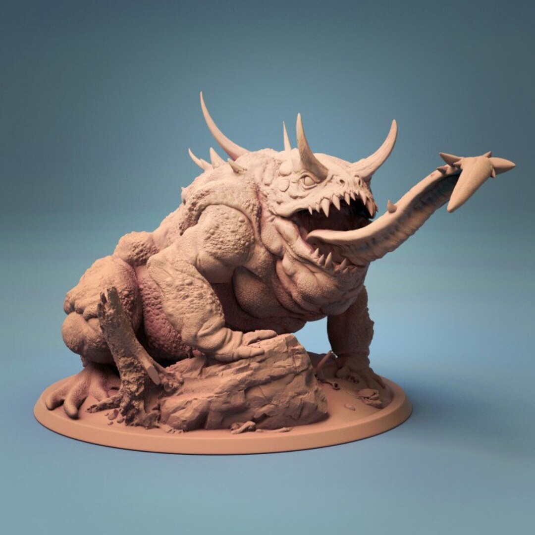 Giant Toad Miniature for Tabletop RPG Games Dungeons and - Etsy UK