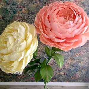 Peony giant, paper flower, peony paper flowers giant, wall decor flowers, wall peony paper