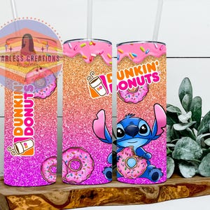 Stitch  20 Oz Tumbler ISublimation Dunkin Donuts Tumbler I 20 oz Tumbler I Blue Alien