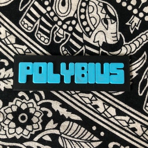 Polybius Logo Urban Legend Video Game | Available as a Fridge Magnet, or with adhesive.