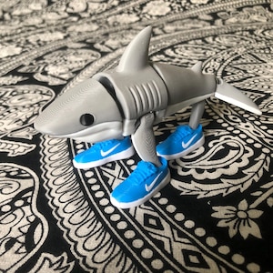 Tralalero Tralala Articulated Shark, Tralalero Tralala meme figure, PLA shark, Italian Brainrot
