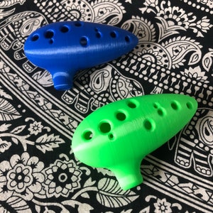 Ocarina of Time - Zelda - Playable Instrument - Available in many colours! Nintendo Retro Fan Art Tribute