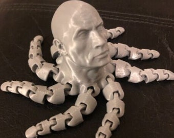 Rocktopus Dwayne ‘The Rock’ Johnson Desktop Ornament Fun Cursed 3D Printed Oddity It&#39;s About DRIVE! - Decor - Halloween