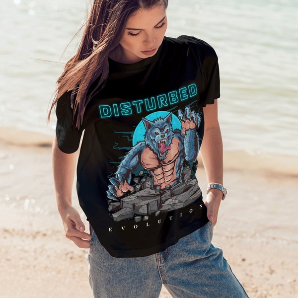 Disturbed Retro Unisex T-Shirt, Disturbed Custom Shirt Cotton Tee