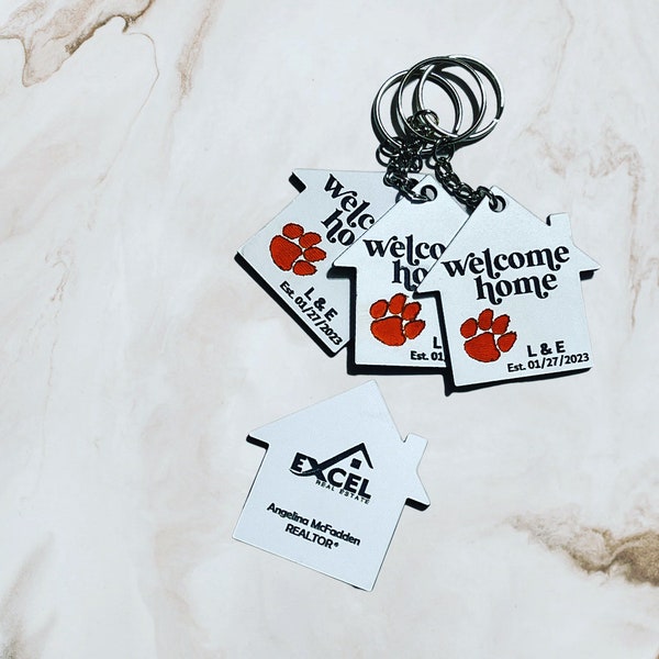 Home Keychain Etsy