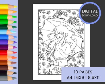   Printable Coloring Pages Cute Girl  HD