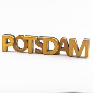Potsdam lettering made of sustainable plastic / 3D printing / decorative font / city / decoration / city name / room decoration / gift