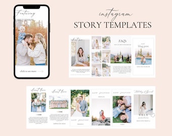 Instagram Story Templates, Instagram Templates, Instagram Stories, Photography templates, Instagram photography templates, Elegant IG Story