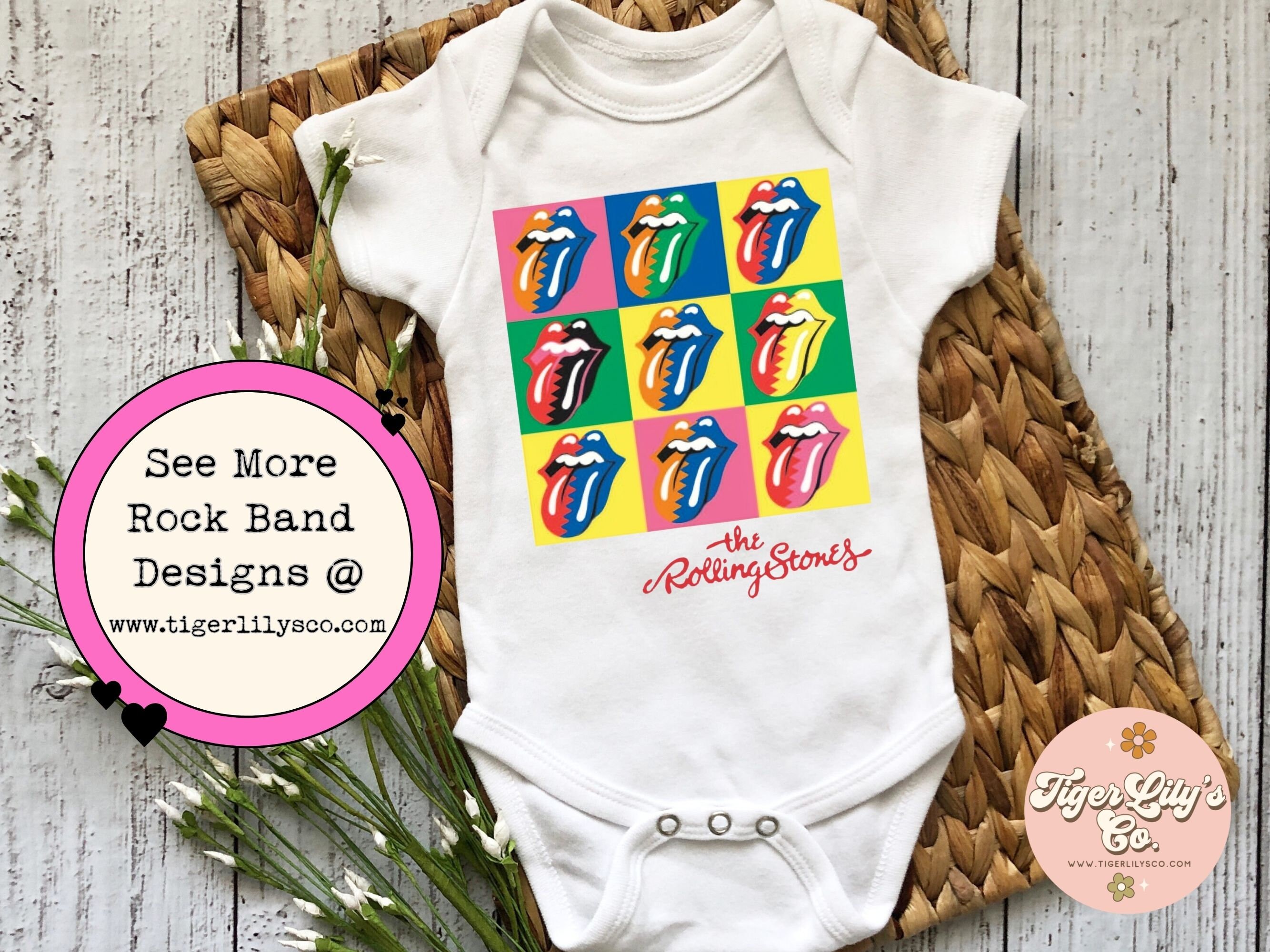Rock Band Baby Onesie Cute Rock N Roll Classic Rock Band Etsy