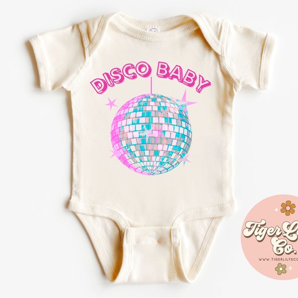 Disco Baby Onesies® - Cute, Retro, Groovy, Dance, Dancer, Baby Bodysuit One-piece Romper Shirt