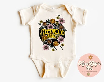 Rock Band Baby Onesie® - Baby Rock Band Bodysuit, Classic Rock Band Shirt, Gift for Musician, Natural Onesie®