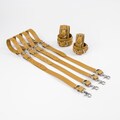 Four Straps or Cuffs Options for Bed Restraints Cowhide Leather and Strong Hardware Great for Bed Bondage Restraints, Ankle and Wrist cuffs. product logo