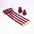 Four Straps or Cuffs Options for Bed Restraints Cowhide Leather and Strong Hardware Great for Bed Bondage Restraints, Ankle and Wrist cuffs. product logo