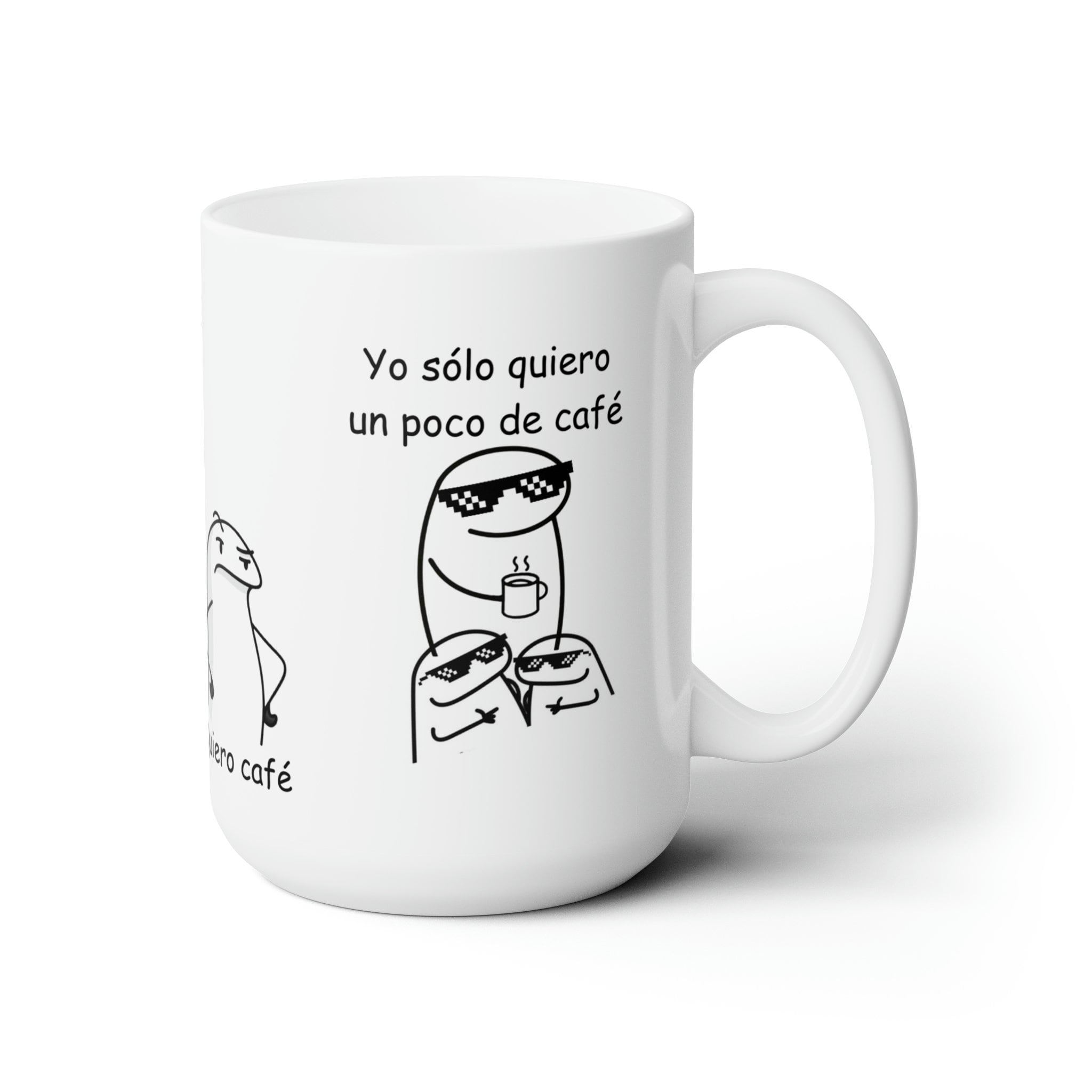 Taza 12 oz Versión 2 Hazme Café/ Quiero Café/ Hazme Café/ Quiero Café