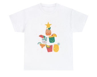 Chrismtas Drinks Tipsy Christmas Unisex Cotton Tee