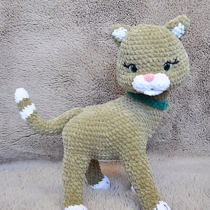 Stella the Cat PDF Amigurumi Pattern Large Stuffed Cat Animal Toy and Decor With 360 Degree Moving Head image 7